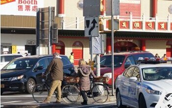 纽约华埠严查自行车交通安全华裔民众质疑成效