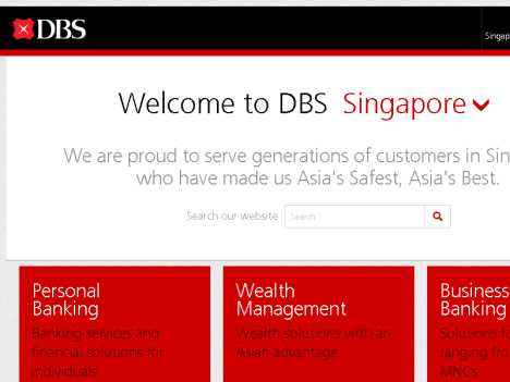Www Dbs Com 新加坡星展银行官方网站