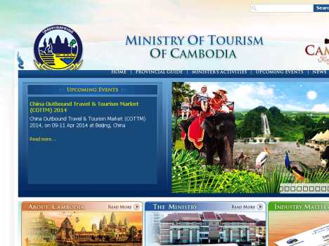 柬埔寨旅游部www.tourismcambodia.org